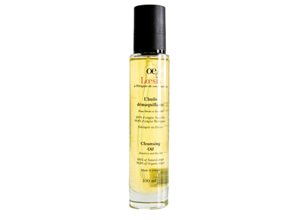 Loesia organic and natural cosmetics made in France. Cleansing Oil with Jojoba 100% naturel and 99,8% with organic precious oil. .Cleansing Oil Sweet Almond