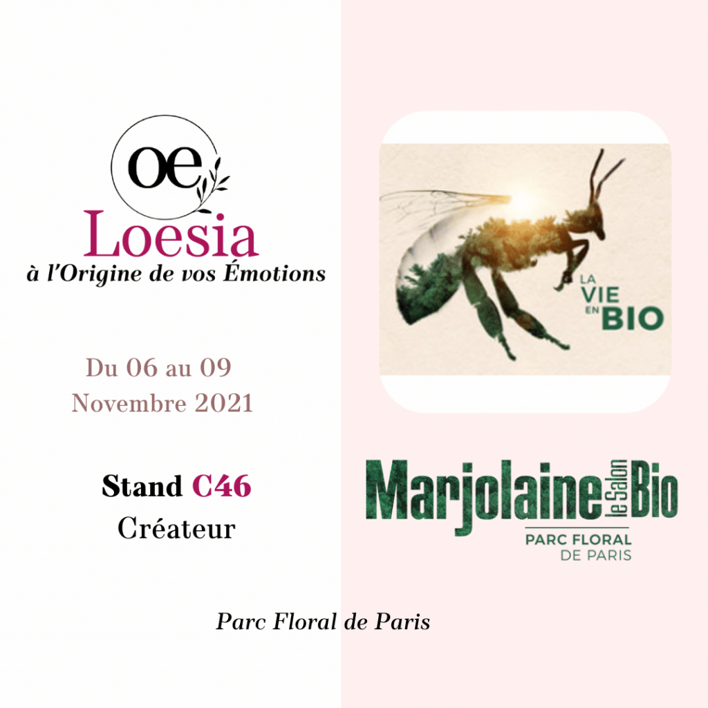 Loesia, cosmétiques 100% naturels et made in France, au salon Marjolaine