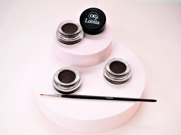 Loesia maquillage biologique et naturel fabriqué en France. Eye Liner 100% naturel et made in France Marron trio